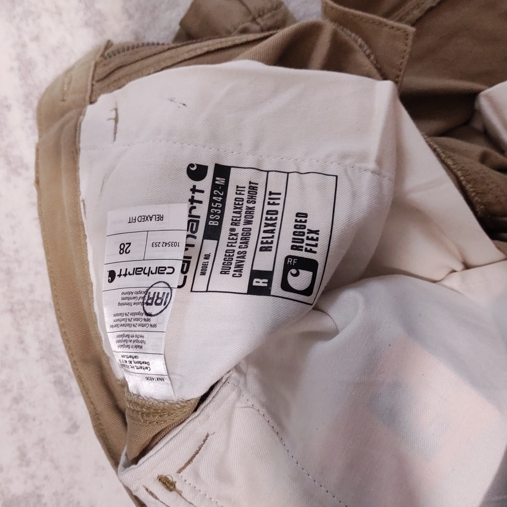 Rugged Flex Carhartt Relaxed Fit Canvas Cargo Work Short 28 and 11" Inseam - Picture 6 of 6
